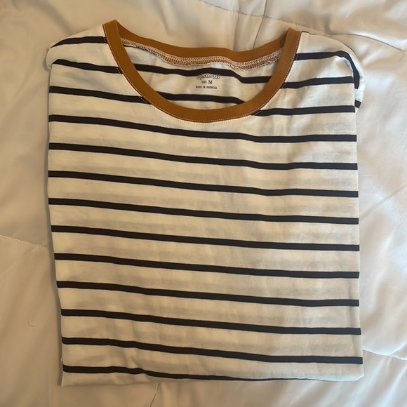 Madewell Northside Long-Sleeve Vintage Tee in Etta Stripe - Picture 4 of 6